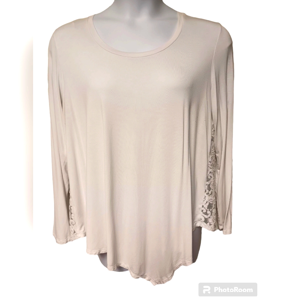 Grace Elements Lace Back Top Euc